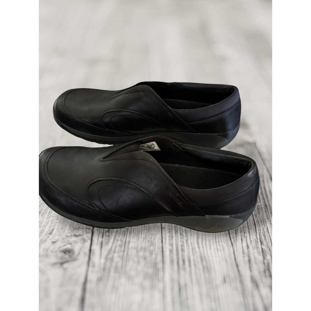 Merrell Encore Q2 Leather Slip On Shoes Women 9.5 Black Gorpcore Comfort J45794 - Picture 3 of 7